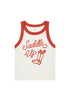 Wrangler Women's Ringer Tank Top In Vintage White