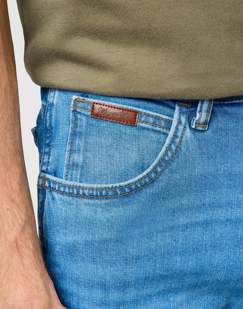 Wrangler Men's Texas Slim Jeans In Glacier