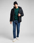 Lee Men's Hooded Short Puffer Jacket In Black