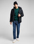 Lee Men's Hooded Short Puffer Jacket In Black