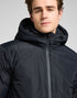 Lee Men's Hooded Short Puffer Jacket In Black