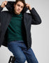 Lee Men's Hooded Short Puffer Jacket In Black
