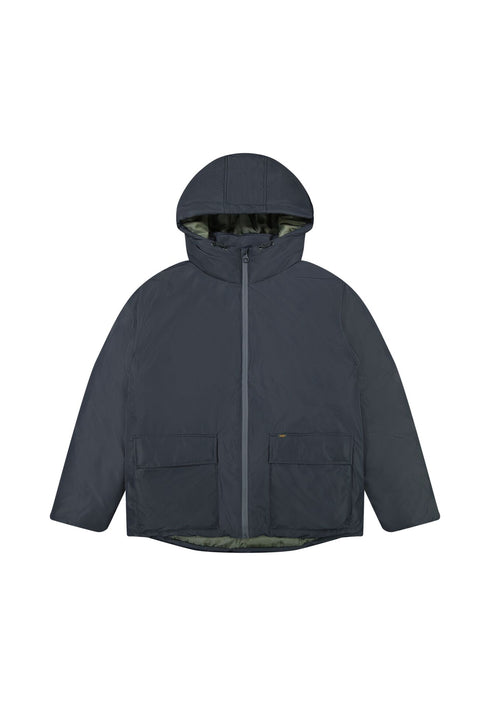 Lee Men's Hooded Short Puffer Jacket In Black