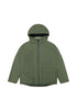 Lee Men's Hooded Short Puffer Jacket In Olive Gray