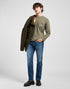 Lee Men's Long Sleeve Logo T-Shirt In Mercantile Green