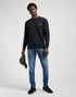 Lee Men's Logo Crew Sweatshirt in Unionall Black
