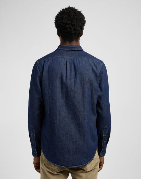 Lee Men's Leesure Shirt in Rinse