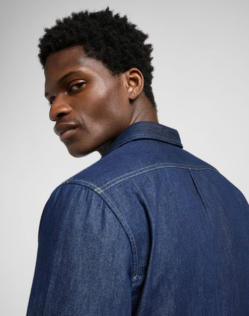 Lee Men's Leesure Shirt in Rinse