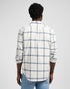 Lee Men's Leesure Shirt in Ecru Indigo Plaid