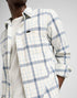 Lee Men's Leesure Shirt in Ecru Indigo Plaid