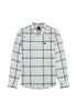 Lee Men's Leesure Shirt in Ecru Indigo Plaid