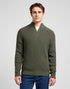 Lee Men's Clean Half Zip Knit Sweatshirt in Olive Gray