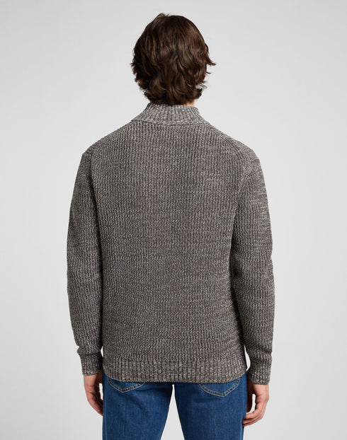 Lee Men's Cardigan Zip Sweatshirt in Smoke Gray