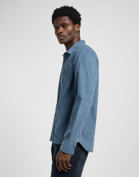 Lee Men's Leesure Shirt In Vintage Blue