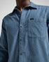Lee Men's Leesure Shirt In Vintage Blue