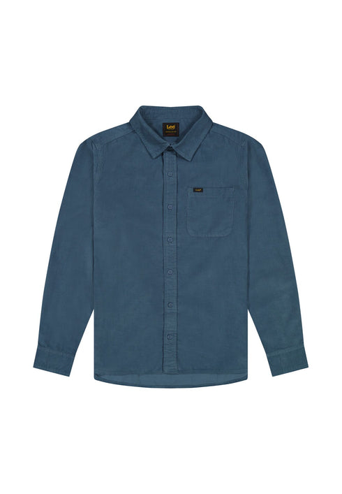 Lee Men's Leesure Shirt In Vintage Blue