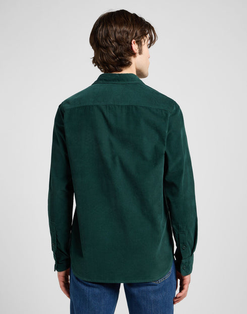 Lee Men's Leesure Shirt In Jade Forest
