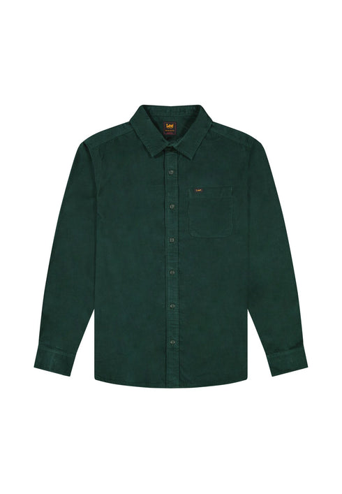 Lee Men's Leesure Shirt In Jade Forest