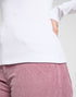 Lee Women's Long Sleeve Square Nech T-Shirt In Bright White