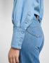Lee Women's Balloon Sleeve Shirt In Never Ages