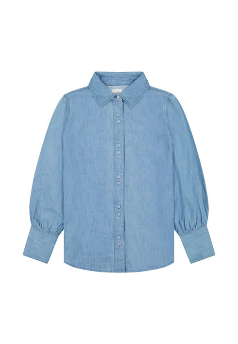 Lee Women's Balloon Sleeve Shirt In Never Ages