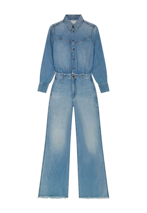 Wrangler Women's Radiating Coverall In Shimmer Stone