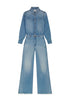 Wrangler Women's Radiating Coverall In Shimmer Stone