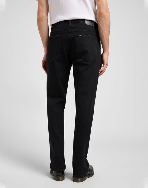 Lee Men's X Straight Jeans In Midnight Black