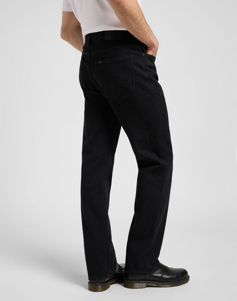Lee Men's X Straight Jeans In Midnight Black