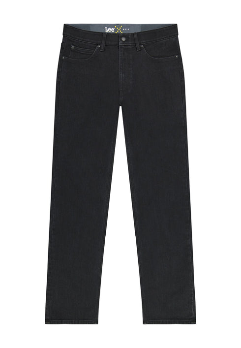 Lee Men's X Straight Jeans In Midnight Black