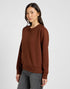 Lee Women's Raglan Crew Neck Sweatshirt In Luxe Brown