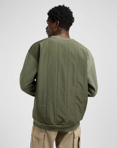 Lee Men's Utility Crew Sweatshirt In Oak Moss