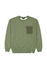 Lee Men's Utility Crew Sweatshirt In Oak Moss