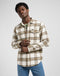 Lee Men's Clean Western Shirt In Ecru Ochre Plaid