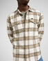 Lee Men's Clean Western Shirt In Ecru Ochre Plaid
