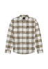 Lee Men's Clean Western Shirt In Ecru Ochre Plaid