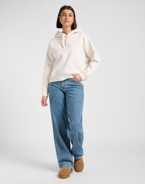 Lee Women's Essential Hoodie In Ecru Heather