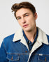 Wrangler Men's Sherpa Classic Jacket In Mid Stone