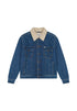 Wrangler Men's Sherpa Classic Jacket In Mid Stone