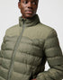 Wrangler Men's Packable Puffer Jacket In Dusty Olive