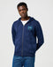 Wrangler Men's Graphic Zip Hoodie In Navy