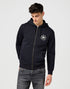 Wrangler Men's Graphic Zip Hoodie In Black