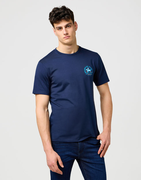 Wrangler Men's Small Graphic T-Shirt in Navy