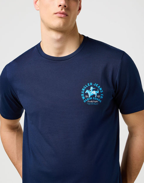 Wrangler Men's Small Graphic T-Shirt in Navy