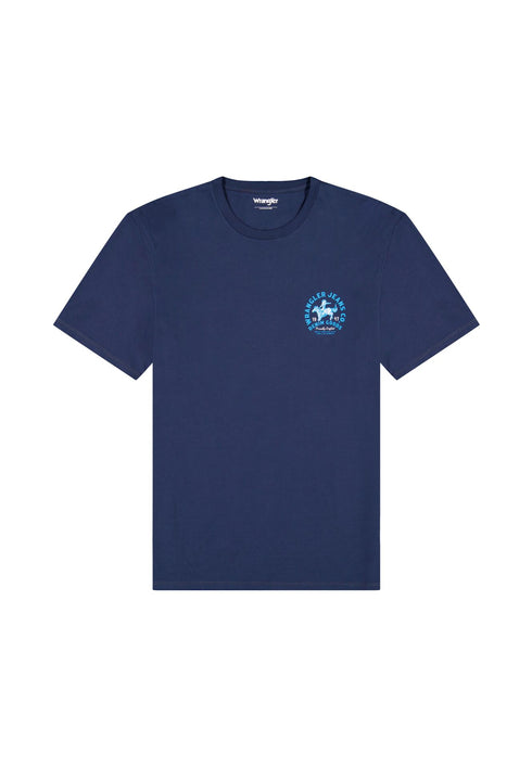 Wrangler Men's Small Graphic T-Shirt in Navy