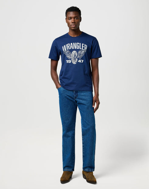 Wrangler Men's Americana T-Shirt in Navy