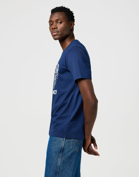 Wrangler Men's Americana T-Shirt in Navy