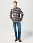 Wrangler Men's Brushed 1 Pocket Shirt In Navy Birch