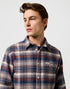 Wrangler Men's Brushed 1 Pocket Shirt In Navy Birch