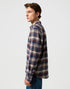 Wrangler Men's Brushed 1 Pocket Shirt In Navy Birch